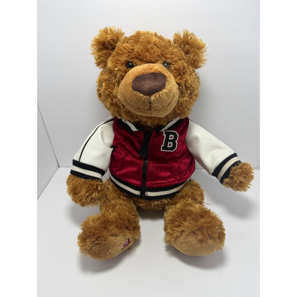 Gund Bloomingdales 2017 Little Brown Bear Plush Varsity Letterman Jacket 4050558